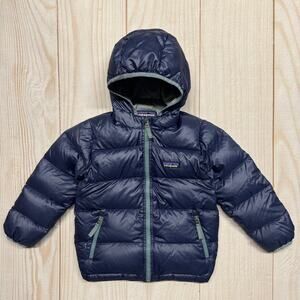 Patagonia Kids Toddler 4T Hi-Loft Down Sweater 700 Fill Insulated Hoodie Jacket